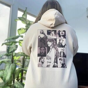 Taylor Swift Eras Tour concert Exclusive Cream Hoodie Size 3XL